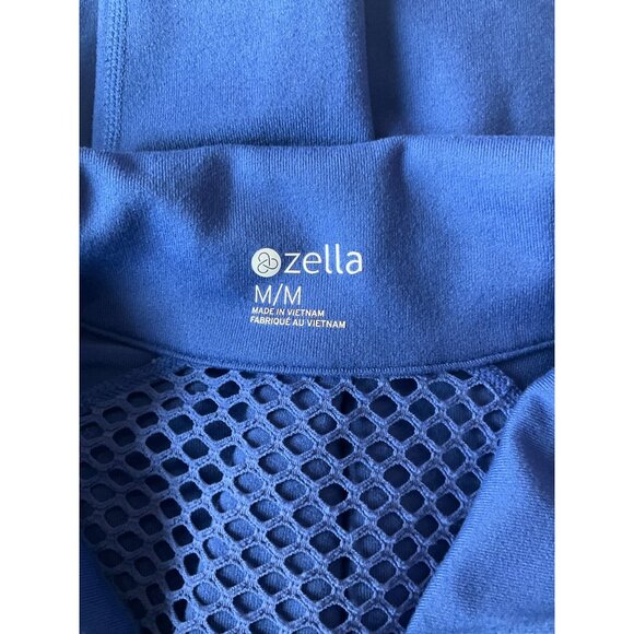 Zella Women's Blue Mesh Ventilated Full-Zip Jacket Medium - Picture 5 of 5